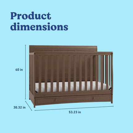 Graco® Asheville 4-in-1 Convertible Crib with Drawer
