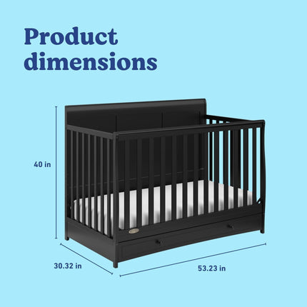 Graco® Asheville 4-in-1 Convertible Crib with Drawer