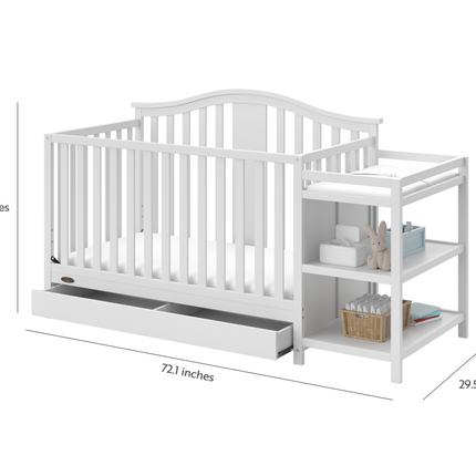 Graco® Solano® 4-in-1 Convertible Crib & Changer with Drawer