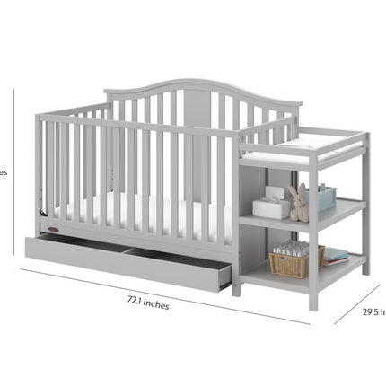 Graco® Solano® 4-in-1 Convertible Crib & Changer with Drawer