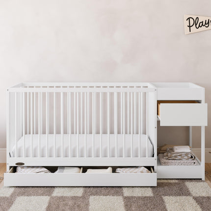 Graco® Teddi® 5-in-1 Convertible Crib and Changer with Drawer