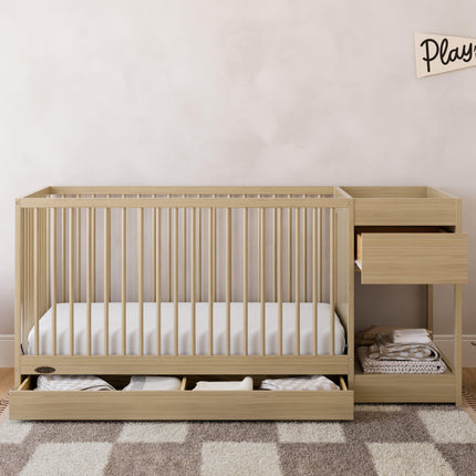 Graco® Teddi® 5-in-1 Convertible Crib and Changer with Drawer