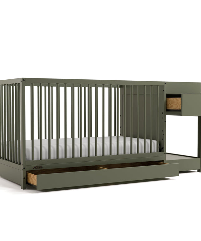 Graco® Teddi® 5-in-1 Convertible Crib and Changer with Drawer