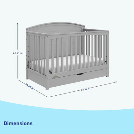 Graco® Bellwood® 5-in-1 Convertible Crib with Drawer