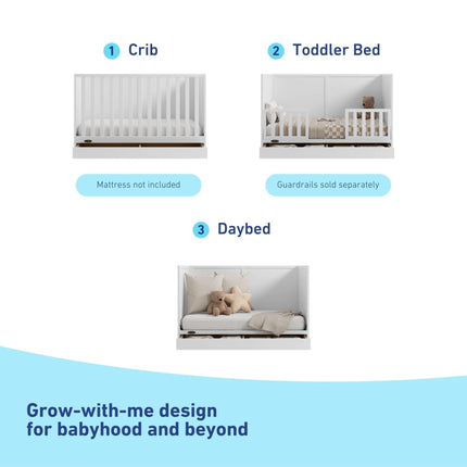 Graco® Theo 3-in-1 Convertible Crib with Drawer