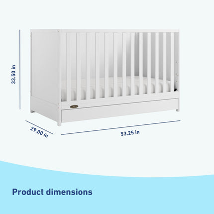 Graco® Theo 3-in-1 Convertible Crib with Drawer
