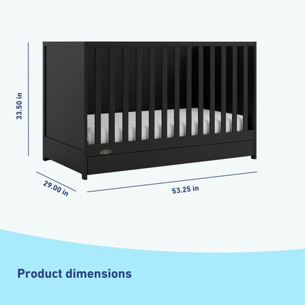 Graco® Theo 3-in-1 Convertible Crib with Drawer