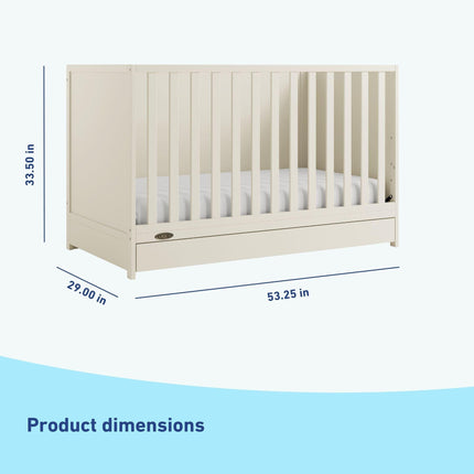Graco® Theo 3-in-1 Convertible Crib with Drawer