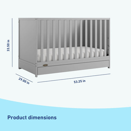 Graco® Theo 3-in-1 Convertible Crib with Drawer