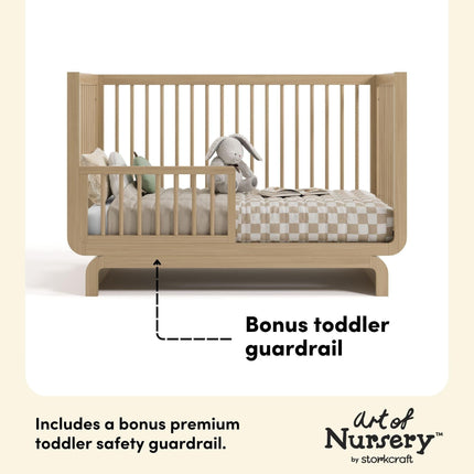 Storkcraft® Santorini® Deluxe 5-in-1 Convertible Crib with Bonus Toddler Guardrail