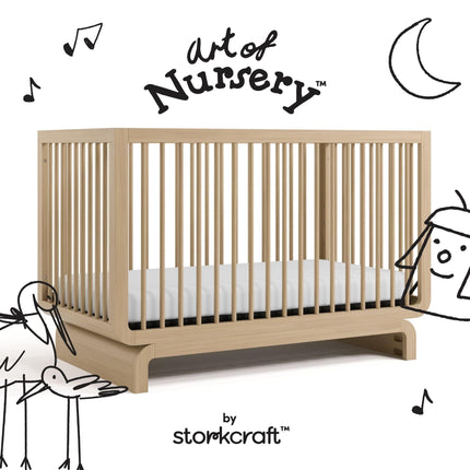 Storkcraft® Santorini® Deluxe 5-in-1 Convertible Crib with Bonus Toddler Guardrail