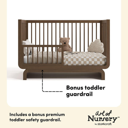Storkcraft® Santorini® Deluxe 5-in-1 Convertible Crib with Bonus Toddler Guardrail