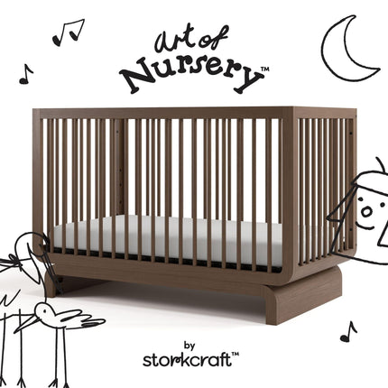 Storkcraft® Santorini® Deluxe 5-in-1 Convertible Crib with Bonus Toddler Guardrail