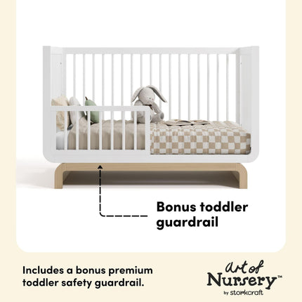 Storkcraft® Santorini® Deluxe 5-in-1 Convertible Crib with Bonus Toddler Guardrail