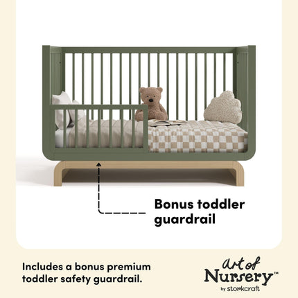 Storkcraft® Santorini® Deluxe 5-in-1 Convertible Crib with Bonus Toddler Guardrail