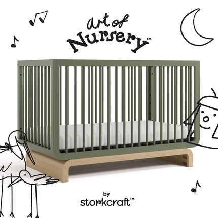 Storkcraft® Santorini® Deluxe 5-in-1 Convertible Crib with Bonus Toddler Guardrail
