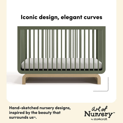 Storkcraft® Santorini® Deluxe 5-in-1 Convertible Crib with Bonus Toddler Guardrail