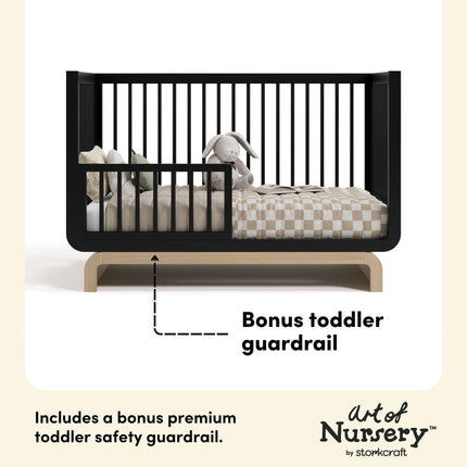 Storkcraft® Santorini® Deluxe 5-in-1 Convertible Crib with Bonus Toddler Guardrail