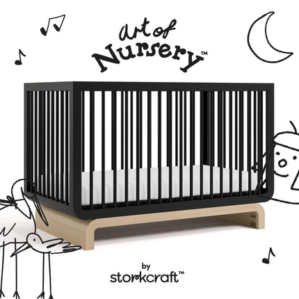Storkcraft® Santorini® Deluxe 5-in-1 Convertible Crib with Bonus Toddler Guardrail
