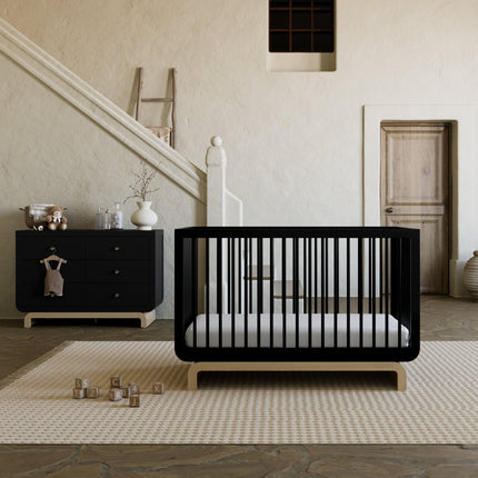 Storkcraft® Santorini® Deluxe 5-in-1 Convertible Crib with Bonus Toddler Guardrail
