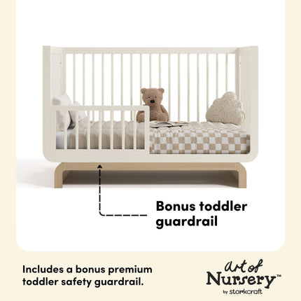 Storkcraft® Santorini® Deluxe 5-in-1 Convertible Crib with Bonus Toddler Guardrail