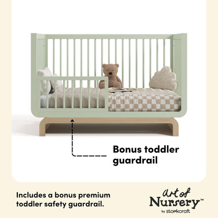 Storkcraft® Santorini® Deluxe 5-in-1 Convertible Crib with Bonus Toddler Guardrail