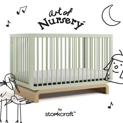Storkcraft® Santorini® Deluxe 5-in-1 Convertible Crib with Bonus Toddler Guardrail