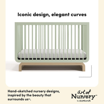 Storkcraft® Santorini® Deluxe 5-in-1 Convertible Crib with Bonus Toddler Guardrail