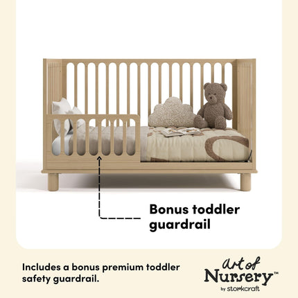 Storkcraft® Sicily® Deluxe 3-in-1 Convertible Crib with Bonus Toddler Guardrail