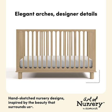 Storkcraft® Sicily® Deluxe 3-in-1 Convertible Crib with Bonus Toddler Guardrail