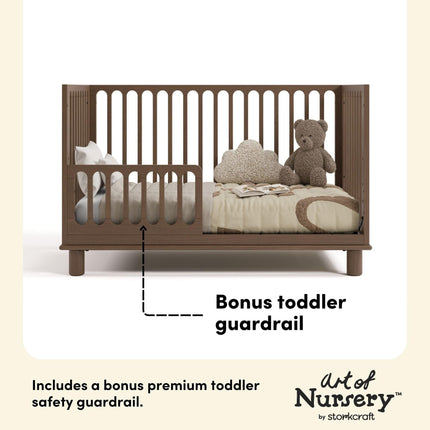 Storkcraft® Sicily® Deluxe 3-in-1 Convertible Crib with Bonus Toddler Guardrail