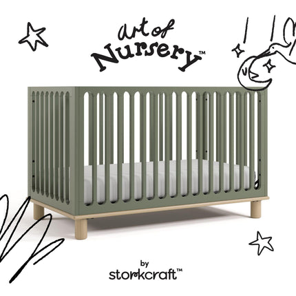 Storkcraft® Sicily® Deluxe 3-in-1 Convertible Crib with Bonus Toddler Guardrail