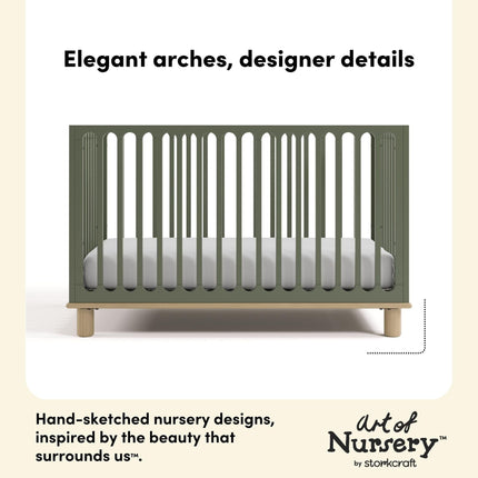 Storkcraft® Sicily® Deluxe 3-in-1 Convertible Crib with Bonus Toddler Guardrail