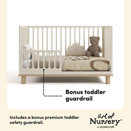 Storkcraft® Sicily® Deluxe 3-in-1 Convertible Crib with Bonus Toddler Guardrail