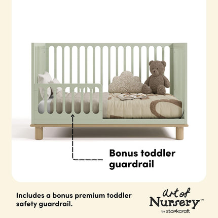 Storkcraft® Sicily® Deluxe 3-in-1 Convertible Crib with Bonus Toddler Guardrail