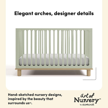 Storkcraft® Sicily® Deluxe 3-in-1 Convertible Crib with Bonus Toddler Guardrail