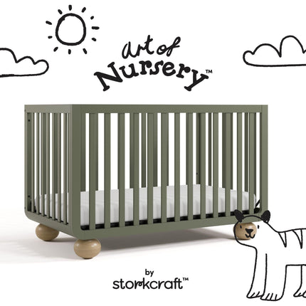 Storkcraft® Amalfi™ Deluxe 5-in-1 Convertible Crib with Bonus Toddler Guardrail