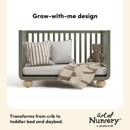 Storkcraft® Amalfi™ Deluxe 5-in-1 Convertible Crib with Bonus Toddler Guardrail