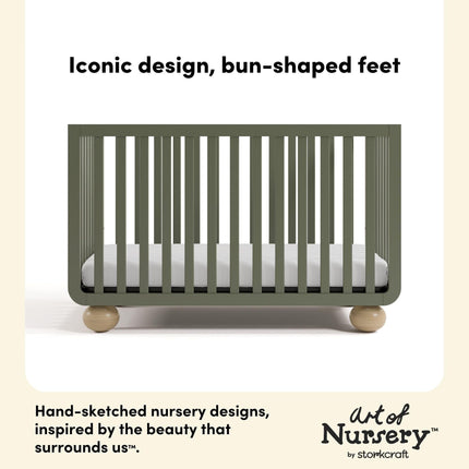 Storkcraft® Amalfi™ Deluxe 5-in-1 Convertible Crib with Bonus Toddler Guardrail
