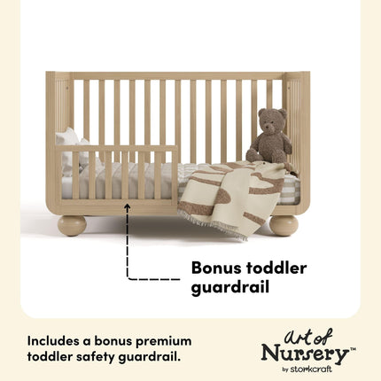 Storkcraft® Amalfi™ Deluxe 5-in-1 Convertible Crib with Bonus Toddler Guardrail