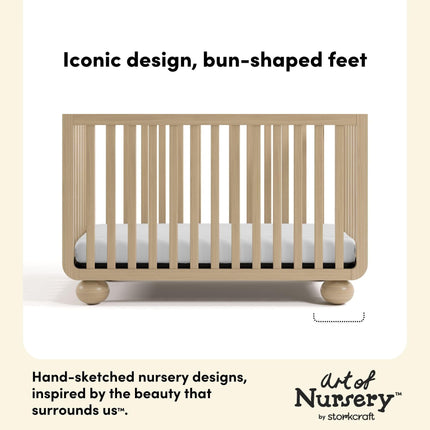 Storkcraft® Amalfi™ Deluxe 5-in-1 Convertible Crib with Bonus Toddler Guardrail