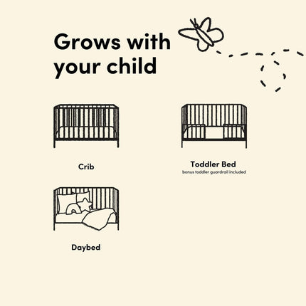 Storkcraft® Amalfi™ Deluxe 5-in-1 Convertible Crib with Bonus Toddler Guardrail