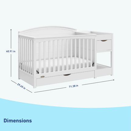 Graco® Bellwood® 5-in-1 Convertible Crib and Changer