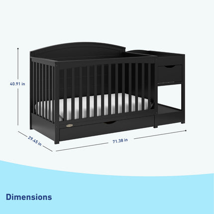 Graco® Bellwood® 5-in-1 Convertible Crib and Changer