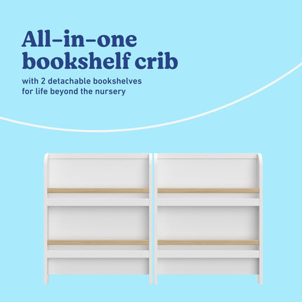 Graco® Read-with-Me® 4-in-1 Convertible Bookshelf Crib with Drawer