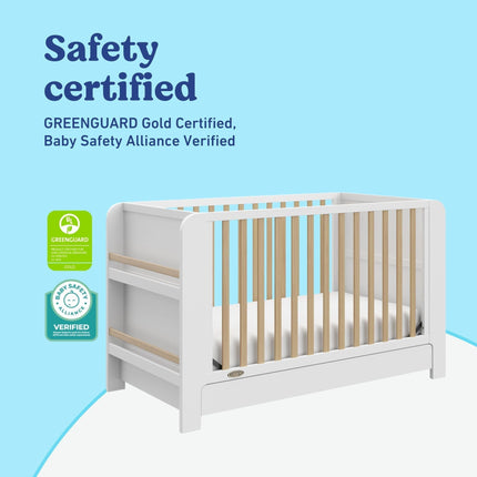 Graco® Read-with-Me® 4-in-1 Convertible Bookshelf Crib with Drawer