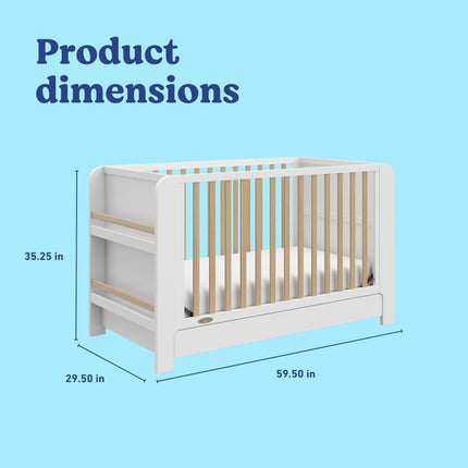 Graco® Read-with-Me® 4-in-1 Convertible Bookshelf Crib with Drawer