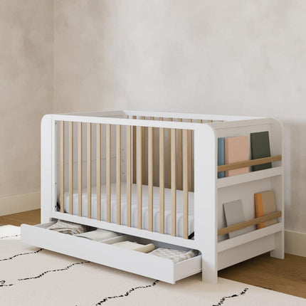 Graco® Read-with-Me® 4-in-1 Convertible Bookshelf Crib with Drawer
