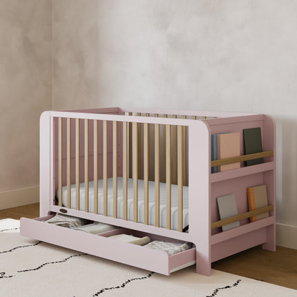 Graco® Read-with-Me® 4-in-1 Convertible Bookshelf Crib with Drawer