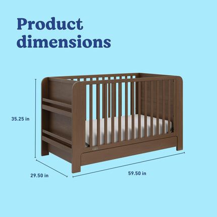 Graco® Read-with-Me® 4-in-1 Convertible Bookshelf Crib with Drawer